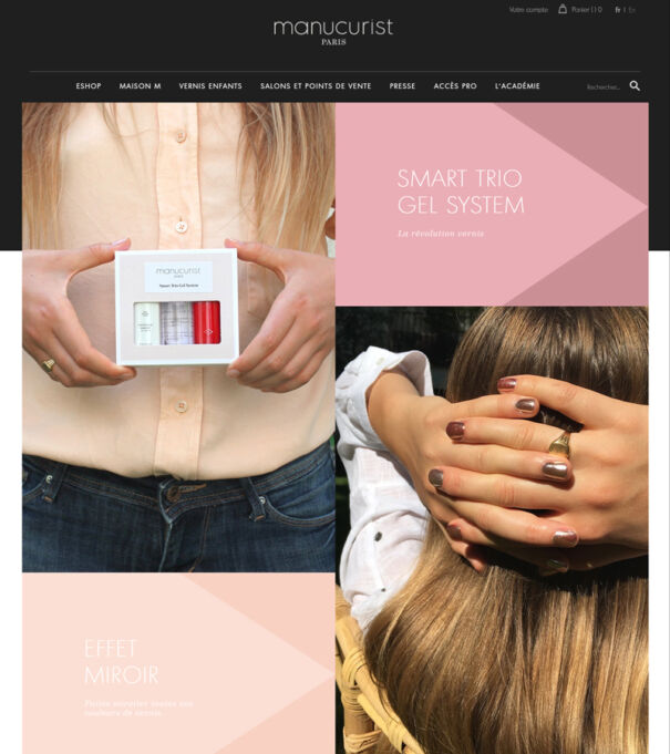 Réalisation site Manucurist PrestaShop