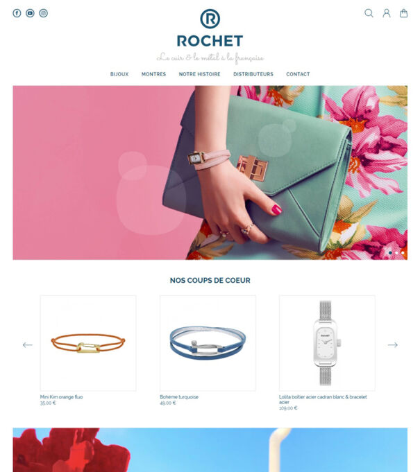 Réalisation site Rochet PrestaShop